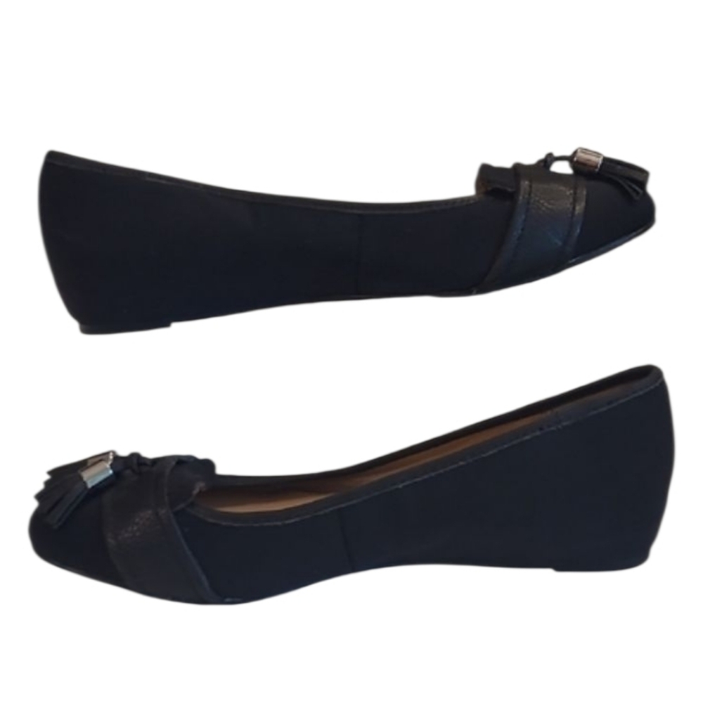 The Limited Penda Ballet Flat Suede Leather Slip / Slide On Toe Tassel Sandals